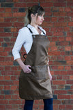 Outback Ochre Brown Bib Apron  68 x 82cm AC-OUTBACK04