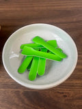 Supa GREEN Gelato Paper Spoons 9.6cm Box 500 Spoons Coloured 7066