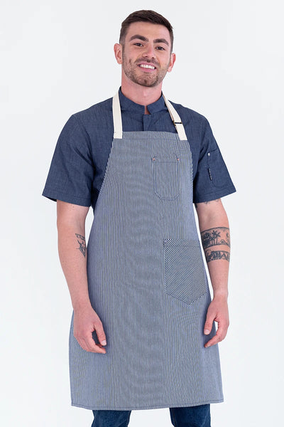 Paris Professional Navy Blue Bib Apron 68 x 86cm PROECA03
