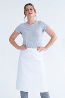 Apron Bib  No Pocket White 86 x 70cm P/C PROA08