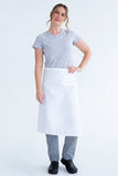 Waiters 3/4 Waist Apron No Pocket White 86 x 70cm x 40cm PROA010