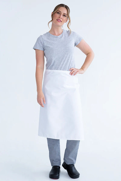 Waiters 3/4 Waist Apron No Pocket White 86 x 70cm x 40cm PROA010