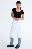 3/4 Waist Apron W/Pkt White 86 x 70cm PROA10P