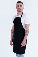 Professional Bib Apron Black 70 x 86cm PROA15