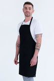 Professional Bib Apron Black 70 x 86cm PROA15