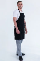 Professional Bib Apron Black 70 x 86cm PROA15