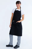 Professional Bib Apron W/Pkt Black 70 x 86cm PROA15P