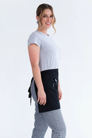 1/2 Waist Apron W/Pkt Black 70x 40cm PROA16P