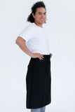 3/4 Waist Apron Black 86 x 70cm PROA17
