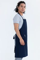Professional Multi Purpose Bib Apron With Pocket Navy 70 x 86cm PROA20P
