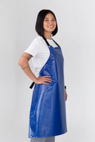 Blue Bib Apron PVC Waterproof Dishwasher & Utility Apron 70 x 86cm 10854
