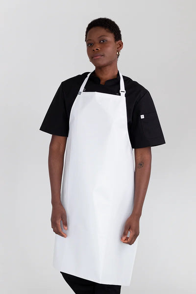 Professional PVC White Waterproof Bib Apron 70 x 86cm 10850