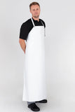 White PVC Waterproof Dishwasher & Utility Bib Apron 90 x 120cm 10860
