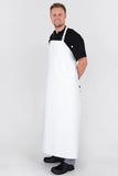 White PVC Waterproof Dishwasher & Utility Bib Apron 90 x 120cm 10860