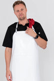 White PVC Waterproof Dishwasher & Utility Bib Apron 90 x 120cm 10860
