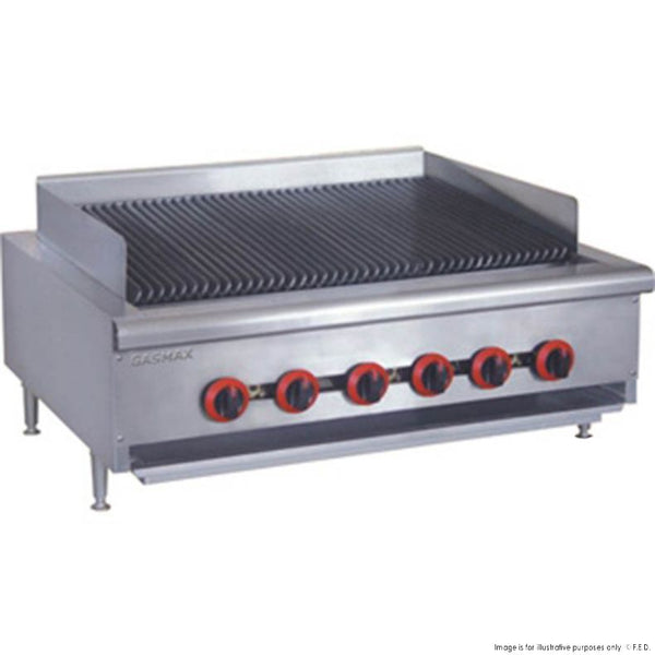 Natural Gas 6 Burner Char Grill Top
