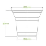 Biopak 300ml Clear BioCup R-300Y  Box of 1000cups