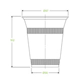 Biopak 360ml Clear BioCup-R-360Y Box of 1000 cups