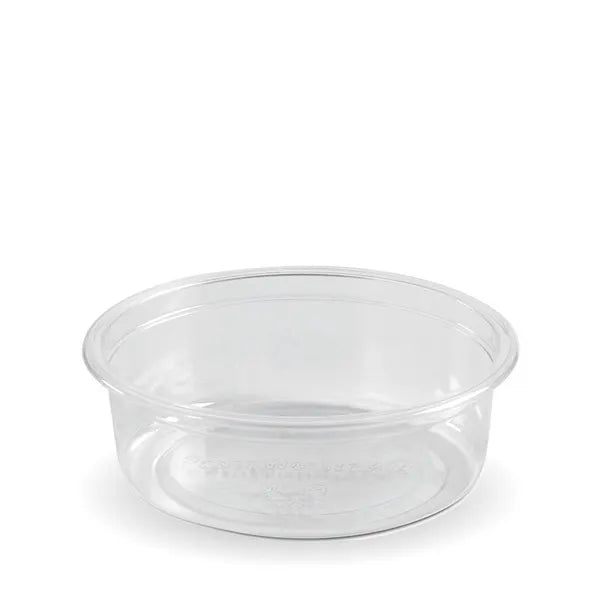 A clear plastic sauce cup 60ml composatble
