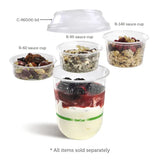 90ml Clear Sauce Cups Compostable BioPak  BioCup 2,000 Sauce Containers R-90