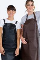 Classic Black 100% Cow Leather Apron 70 x 86cm AC-RILEY01