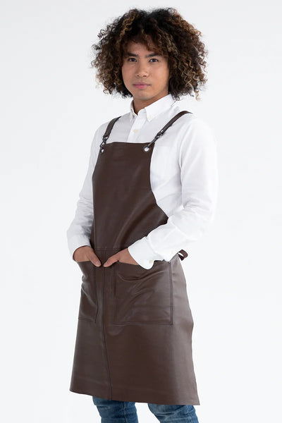 Riley Select Brown Leather Apron AC-RILEY04