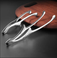 26cm Stainless Steel BBQ & Serving Tongs Korean Japanese Round Tip