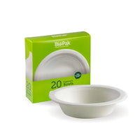 Biopak Sugarcane 500ml White BioBowl RT-B-BL-16-4X20P-P x 80 bowls