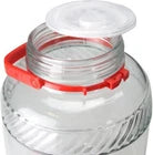 Chef Jar Retro Panel 10 Litre Large With Handle Multi Glass With Red Lid 10 Litre  HUB704