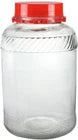 Chef Jar Retro Panel 10 Litre Large With Handle Multi Glass With Red Lid 10 Litre  HUB704