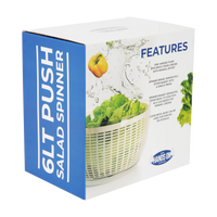Salad Leafy Greens & Herb Spinner Push 6 Litre Hands On 19143 Printed Box