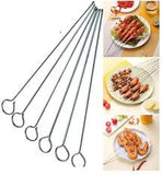 Round Ring Silver Skewer 20cm Stainless Steel 1 Doz Pack