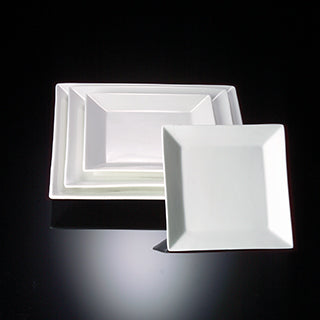 Square Rim Plate Platter White x 27cm x 27cm x 3cm Triple A Fine Porce ...