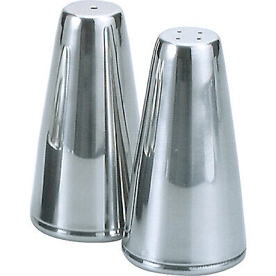 Salt & Pepper Shaker Stainless Steel 44x80mm Chef Inox Sold Pair