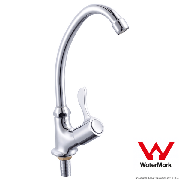 Sunmixer Wall Mounted Gooseneck Faucet with Front Handle T20139L