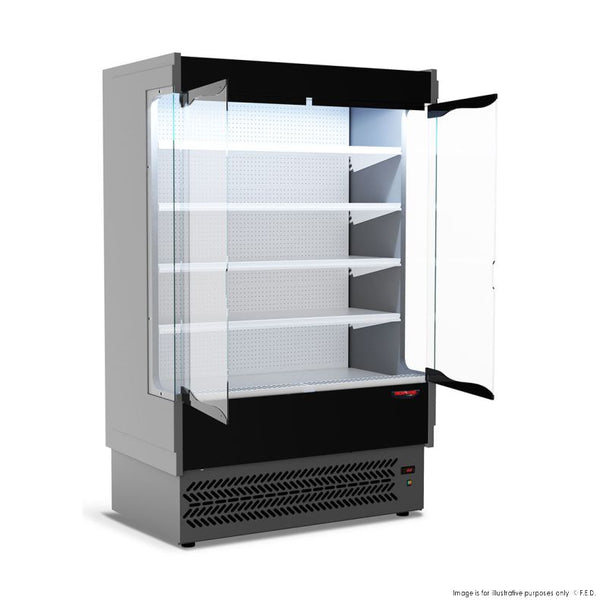 Supermarket Refrigerated Display with Glass Doors