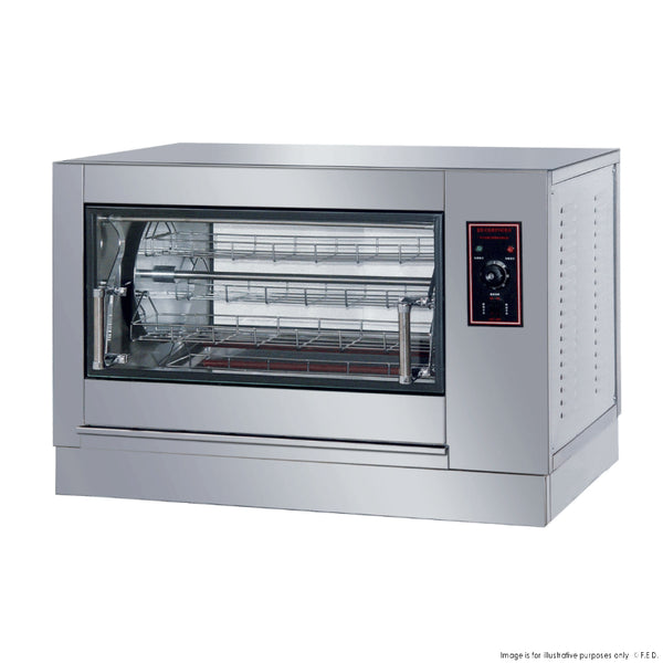 Benchstar Compact Heavy Duty Basket Rotisserie Fits 8-12 Birds