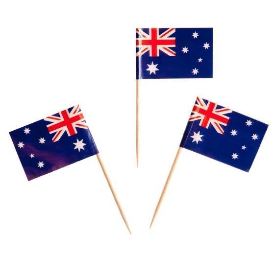 Toothpick Flag Australia Cocktail & Food (Pack 100) Miniature Toothpic ...