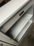 Grey Storage Cabinet With Sliding Doors 120 x 50 x 100cm