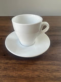 Triple A White Tulip Coffee Cup and Saucer 200ml Fine Porcelain