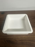 Square White Bowl PP 246mm x 256mm x 78mm White M99-3-WHT MTA