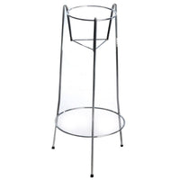 wine bucket stand three legged chrome