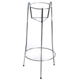 wine bucket stand three legged chrome