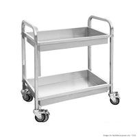 Stainless Steel trolley with 2 shelves