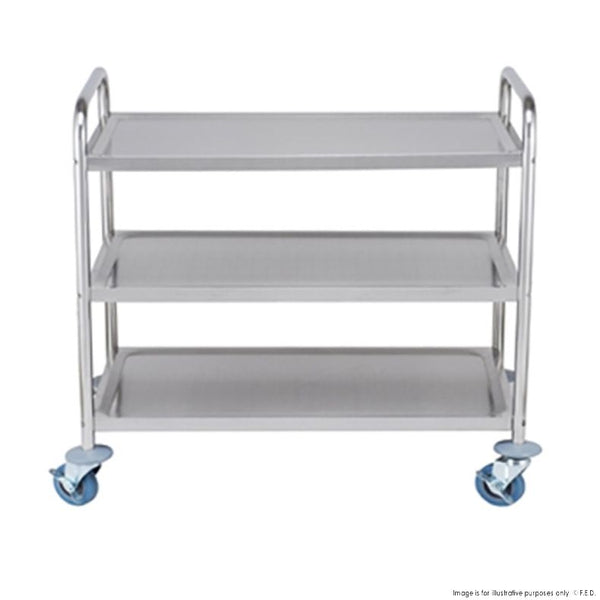 YC-103 Stainless Steel trolley with 3 shelves