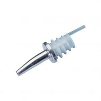 Speed Bottle Pourer 18/10 Steel With White Rubber Ghidini