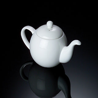 Teapot White With Stainless Steel Strainer 400 ml AAA