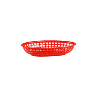 Food Bread  Basket Oval Red 24cm