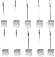 Agitator Clip Table Number Name Place Card Holder Square Steel 10cm