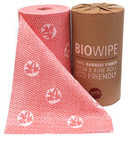 Bamboo Bio Cleaning Wipe Cloths 45 Meter Roll 90 Perforated Cloth Sheets